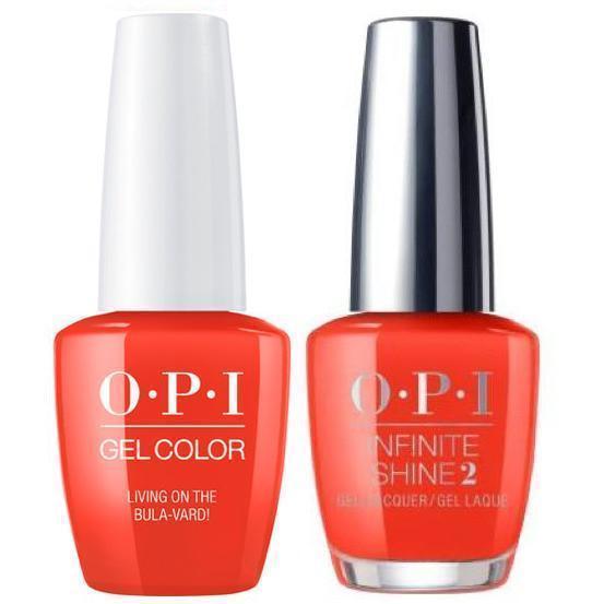 OPI GelColor Living On The Bula-vard! #F81 + Infinite Shine #F81-Gel Nail Polish + Lacquer-Universal Nail Supplies