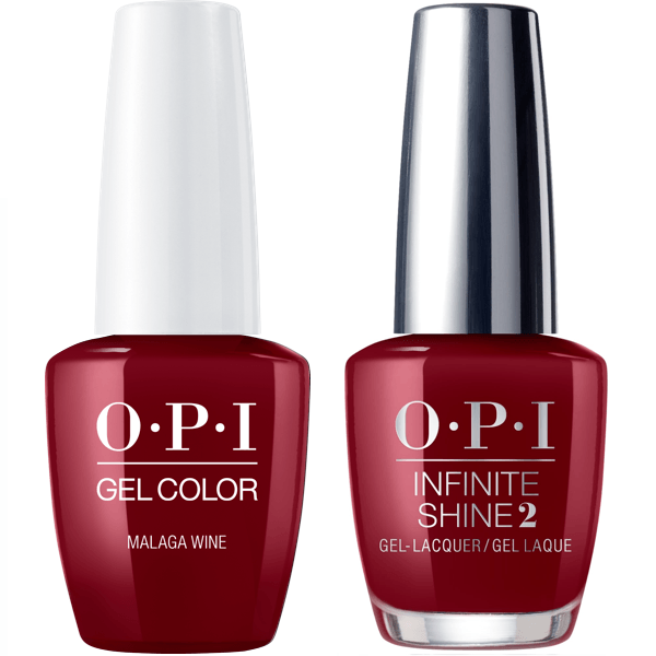OPI GelColor Malaga Wine #L87 + Infinite Shine #L87-Gel Nail Polish + Lacquer-Universal Nail Supplies