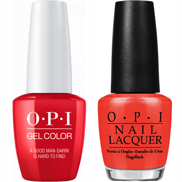 OPI GelColor + Matching Lacquer A Good Man-Darin Is Hard To Find #H47-Gel Nail Polish + Lacquer-Universal Nail Supplies