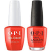 OPI GelColor + Matching Lacquer A Red-Vival City #L22-Gel Nail Polish + Lacquer-Universal Nail Supplies