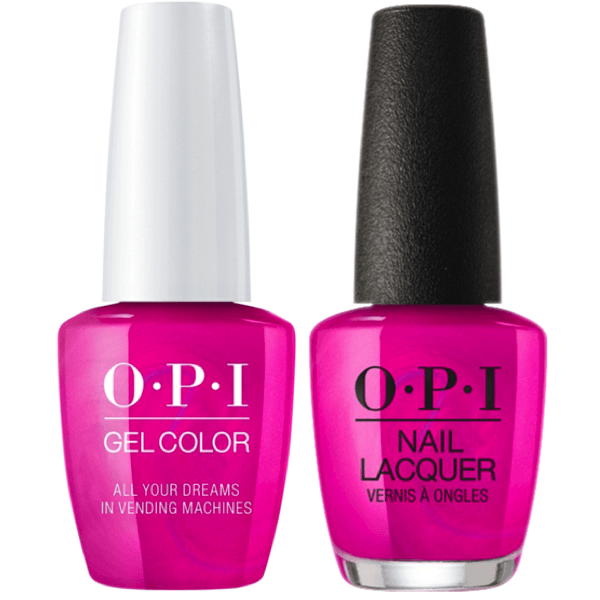 OPI GelColor + Matching Lacquer All Your Dreams In Vending Machines #T84-Gel Nail Polish + Lacquer-Universal Nail Supplies