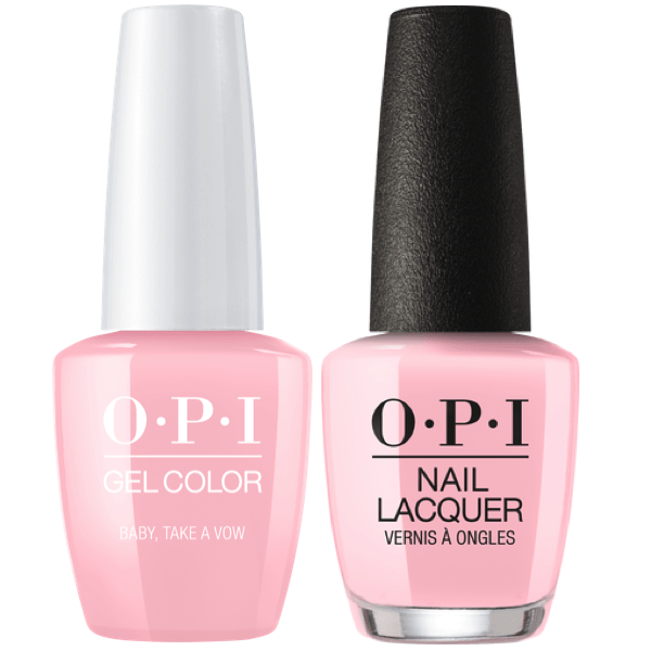 OPI GelColor + Matching Lacquer Baby, Take A Vow #SH1-Gel Nail Polish + Lacquer-Universal Nail Supplies