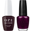OPI GelColor + Matching Lacquer Black Cherry Chutney #I43-Gel Nail Polish + Lacquer-Universal Nail Supplies