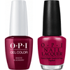 OPI GelColor + Matching Lacquer Bogota Blackberry #F52-Gel Nail Polish + Lacquer-Universal Nail Supplies