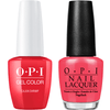 OPI GelColor + Matching Lacquer Cajun Shrimp #L64-Gel Nail Polish + Lacquer-Universal Nail Supplies