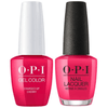 OPI GelColor + Matching Lacquer Charged Up Cherry #B35-Gel Nail Polish + Lacquer-Universal Nail Supplies