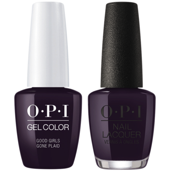 OPI GelColor + Matching Lacquer Good Girls Gone Plaid #U16-Gel Nail Polish + Lacquer-Universal Nail Supplies