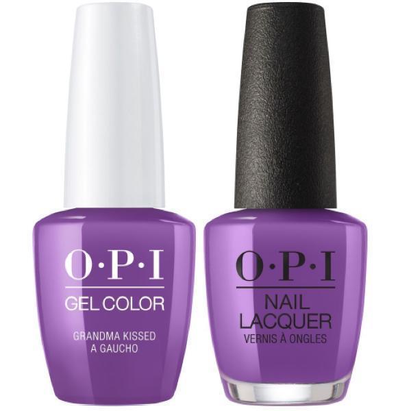 OPI GelColor + Matching Lacquer Grandma Kissed A Gaucho #P35-Gel Nail Polish + Lacquer-Universal Nail Supplies