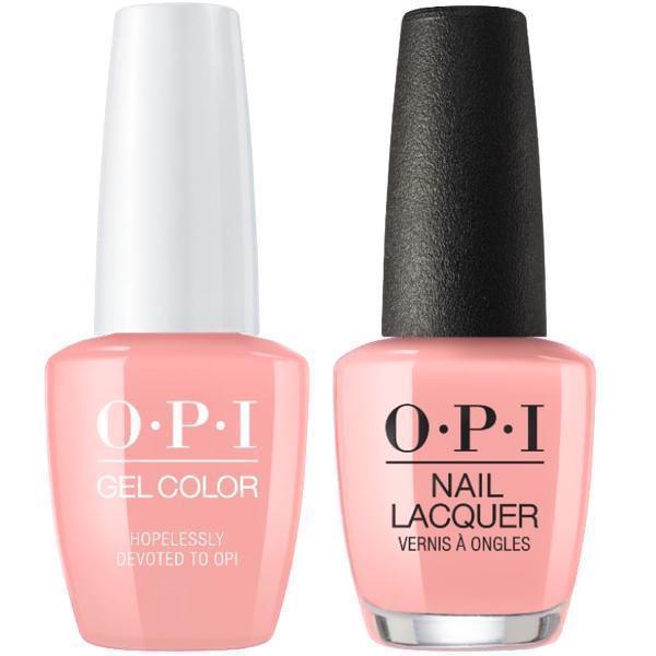OPI GelColor + Matching Lacquer Hopelessly Devoted To OPI #G49-Gel Nail Polish + Lacquer-Universal Nail Supplies