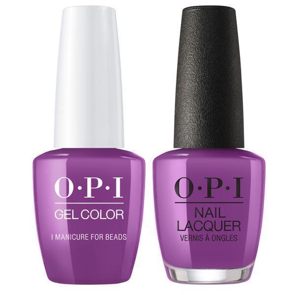 OPI GelColor + Matching Lacquer I Manicure For Beads #N54-Gel Nail Polish + Lacquer-Universal Nail Supplies