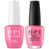 OPI GelColor + Matching Lacquer Kiss Me I'M Brazilian #A68-Gel Nail Polish + Lacquer-Universal Nail Supplies