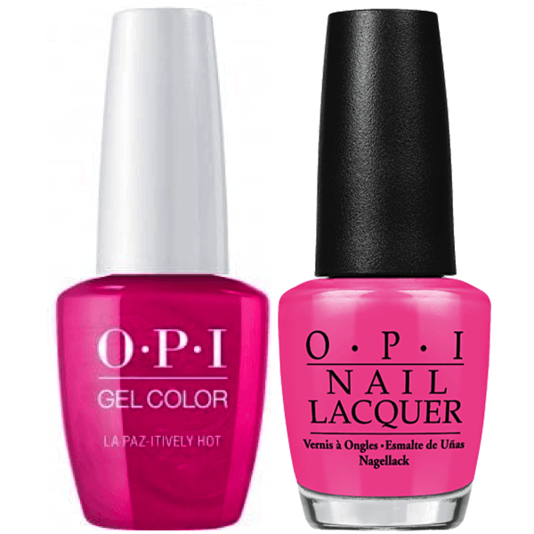 OPI GelColor + Matching Lacquer La Paz-itively Hot #A20-Gel Nail Polish + Lacquer-Universal Nail Supplies