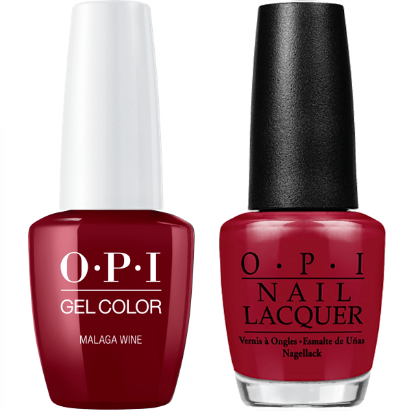 OPI GelColor + Matching Lacquer Malaga Wine #L87-Gel Nail Polish + Lacquer-Universal Nail Supplies
