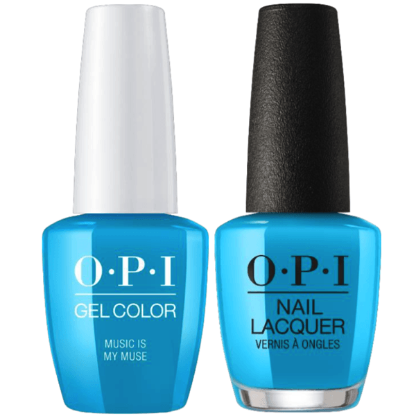 OPI GelColor + Matching Lacquer Music Is My Muse #N75-Gel Nail Polish + Lacquer-Universal Nail Supplies