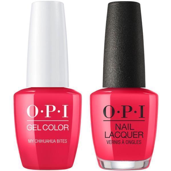 OPI GelColor + Matching Lacquer My Chihuahua Bites #M21-Gel Nail Polish + Lacquer-Universal Nail Supplies
