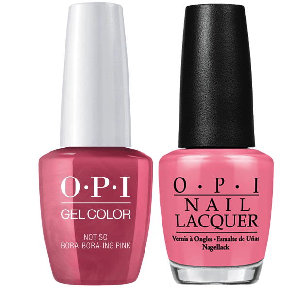 OPI GelColor + Matching Lacquer Not So Bora Bora-ing Pink #S45-Gel Nail Polish + Lacquer-Universal Nail Supplies
