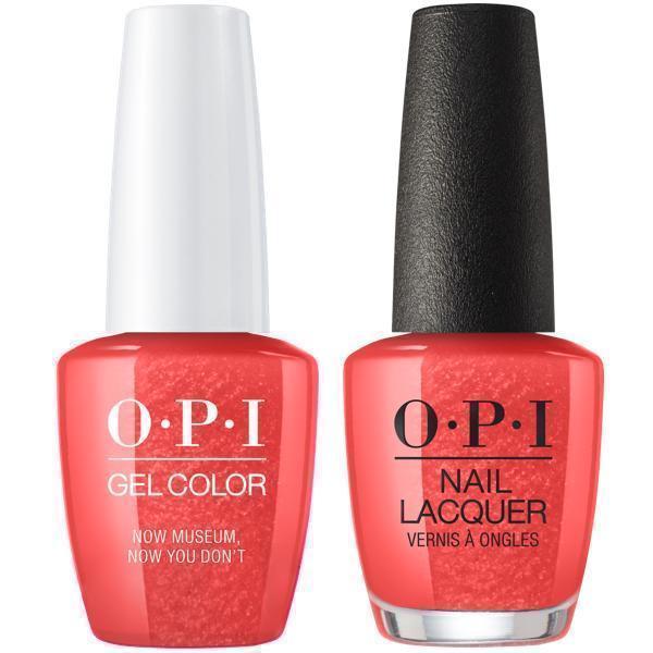 OPI GelColor + Matching Lacquer Now Museum, Now You Don't #L21