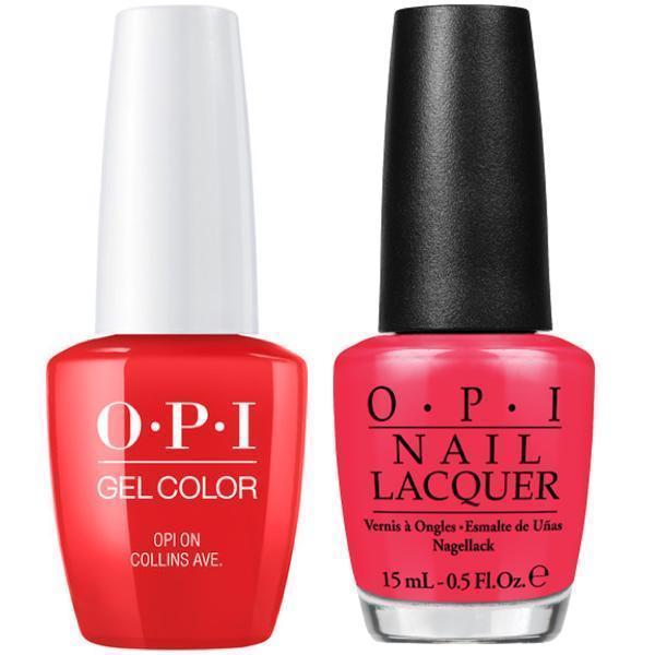 OPI GelColor + Matching Lacquer Opi On Collins Ave #B76-Gel Nail Polish + Lacquer-Universal Nail Supplies