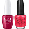 OPI GelColor + Matching Lacquer OPI Red #L72-Gel Nail Polish + Lacquer-Universal Nail Supplies