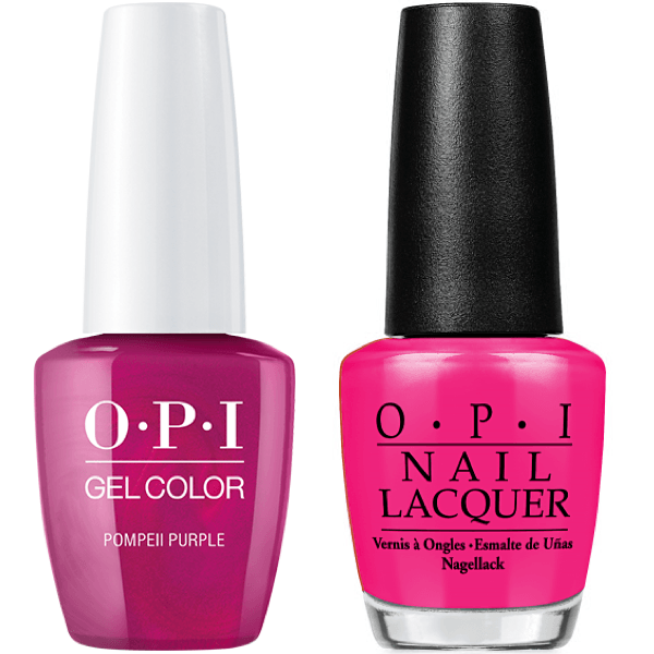 OPI GelColor + Matching Lacquer Pompeii Purple #C09-Gel Nail Polish + Lacquer-Universal Nail Supplies
