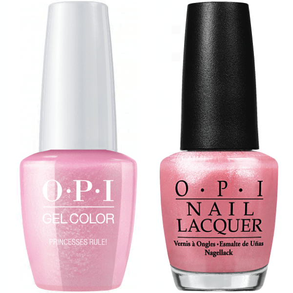OPI GelColor + Matching Lacquer Princesses Rule! #R44-Gel Nail Polish + Lacquer-Universal Nail Supplies
