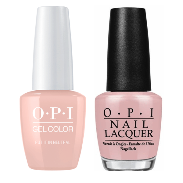OPI GelColor + Matching Lacquer Put It In Neutral #T65-Gel Nail Polish + Lacquer-Universal Nail Supplies