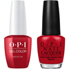 OPI GelColor + Matching Lacquer Red Hot Rio #A70-Gel Nail Polish + Lacquer-Universal Nail Supplies