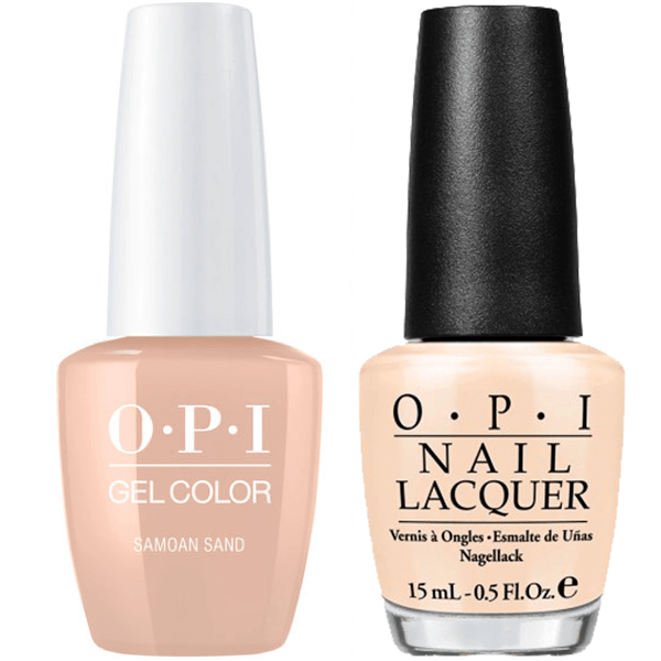 OPI GelColor + Matching Lacquer Samoan Sand #P61-Gel Nail Polish + Lacquer-Universal Nail Supplies