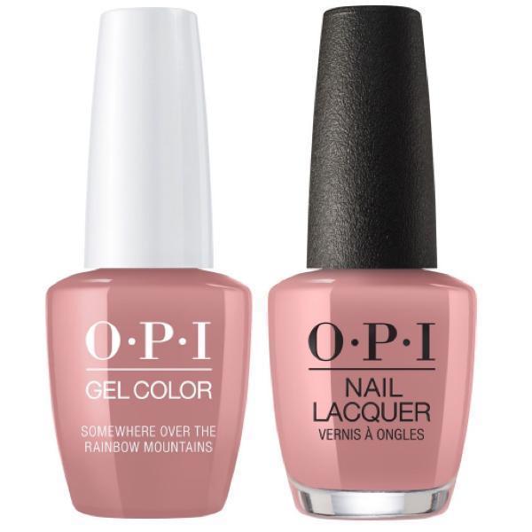 OPI GelColor + Matching Lacquer Somewhere Over The Rainbow Mountains #P37-Gel Nail Polish + Lacquer-Universal Nail Supplies