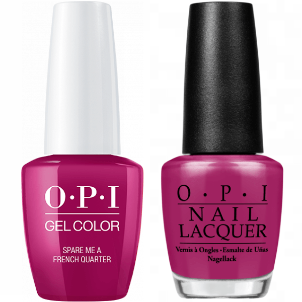 OPI GelColor + Matching Lacquer Spare Me a French Quarter? #N55-Gel Nail Polish + Lacquer-Universal Nail Supplies