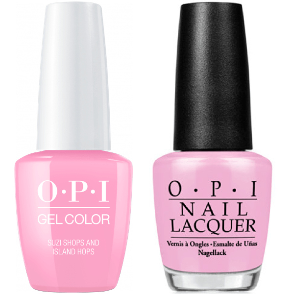 OPI GelColor + Matching Lacquer Suzi Shops & Island Hops #H71-Gel Nail Polish + Lacquer-Universal Nail Supplies