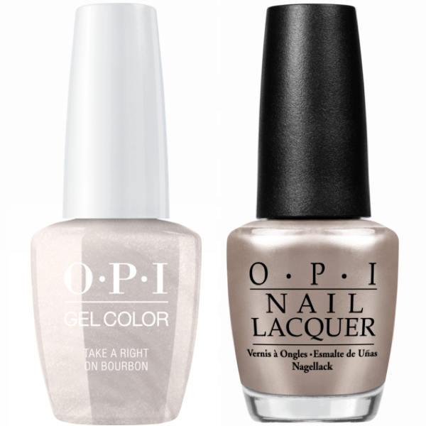OPI GelColor + Matching Lacquer Take A Right On Bourbon #N59-Gel Nail Polish + Lacquer-Universal Nail Supplies
