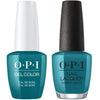 OPI GelColor + Matching Lacquer Teal Me More, Teal Me More #G45-Gel Nail Polish + Lacquer-Universal Nail Supplies