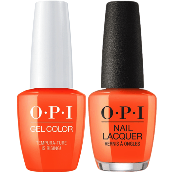 OPI GelColor + Matching Lacquer Tempura-Ture Is Rising #T89-Gel Nail Polish + Lacquer-Universal Nail Supplies