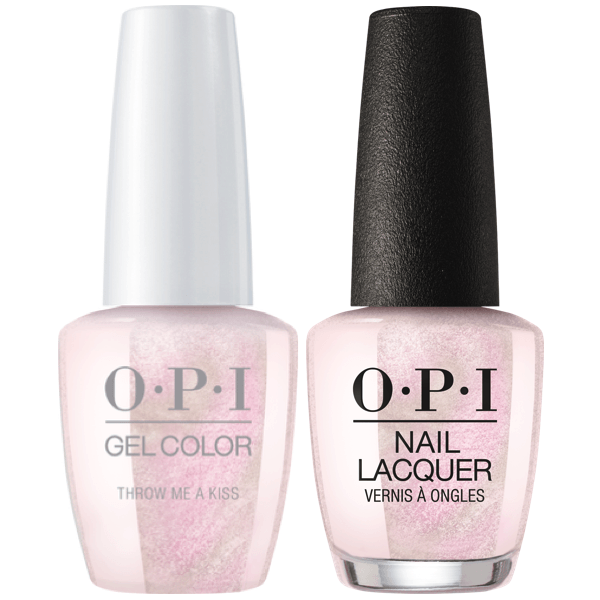 OPI GelColor + Matching Lacquer Throw Me A Kiss #SH2-Gel Nail Polish + Lacquer-Universal Nail Supplies