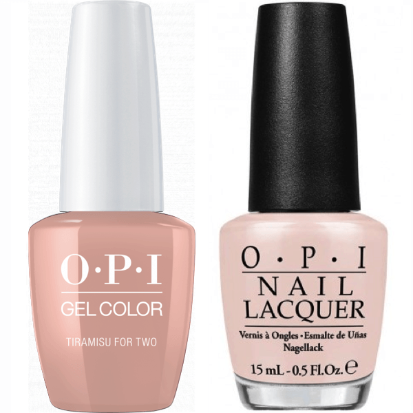 OPI GelColor + Matching Lacquer Tiramisu For Two #V28-Gel Nail Polish + Lacquer-Universal Nail Supplies