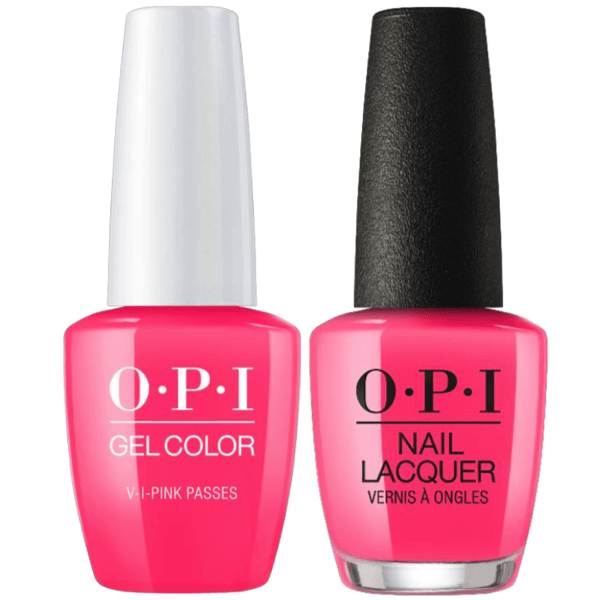 OPI GelColor + Matching Lacquer V-I-Pink Passes #N72-Gel Nail Polish + Lacquer-Universal Nail Supplies