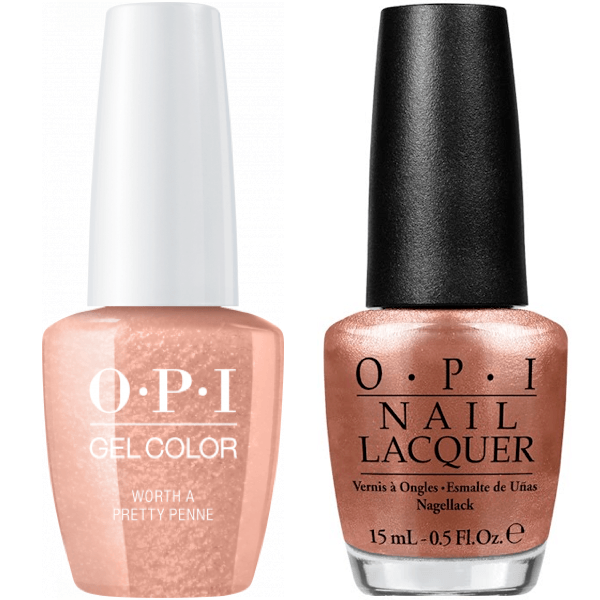 OPI GelColor + Matching Lacquer Worth A Pretty Penne #V27-Gel Nail Polish + Lacquer-Universal Nail Supplies
