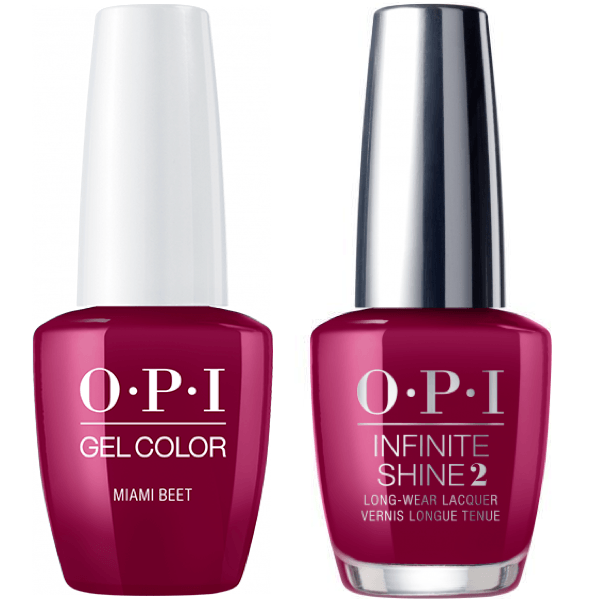 OPI GelColor Miami Beet #B78 + Infinite Shine #B78-Gel Nail Polish + Lacquer-Universal Nail Supplies