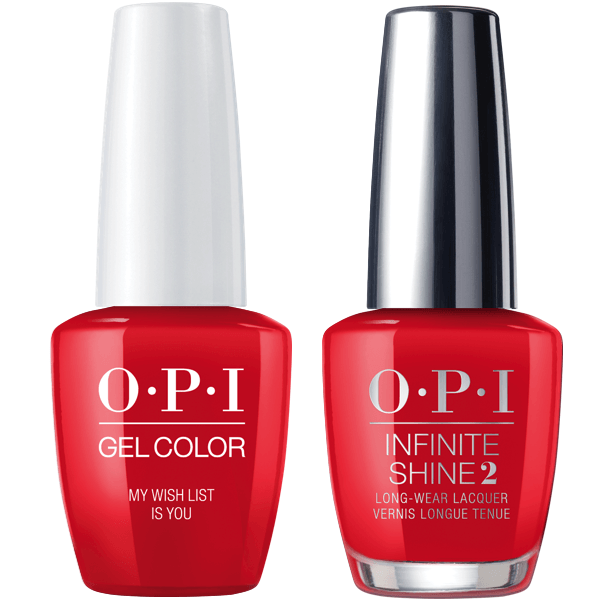 OPI GelColor My Wish List Is You #J10 + Infinite Shine #J49