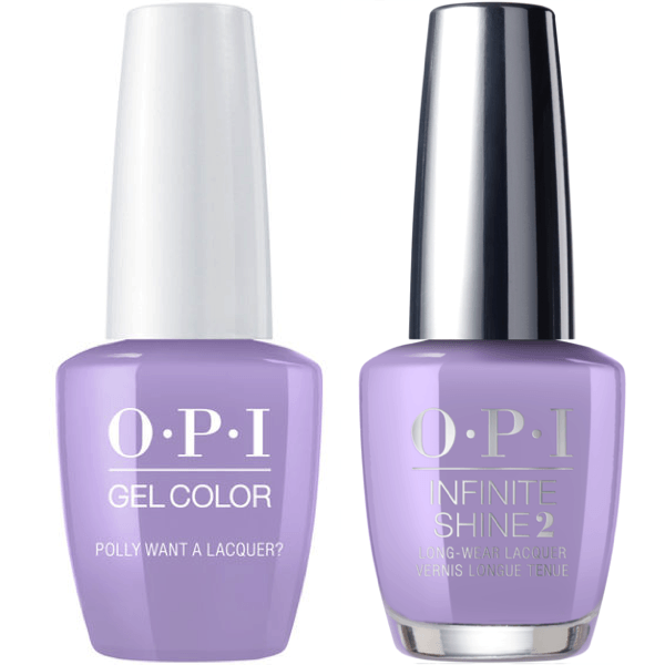 OPI GelColor Polly Want A Lacquer #F83 + Infinite Shine #F83-Gel Nail Polish + Lacquer-Universal Nail Supplies