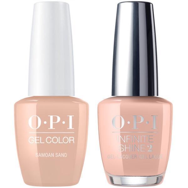 OPI GelColor Samoan Sand #P61 + Infinite Shine #P61-Gel Nail Polish + Lacquer-Universal Nail Supplies