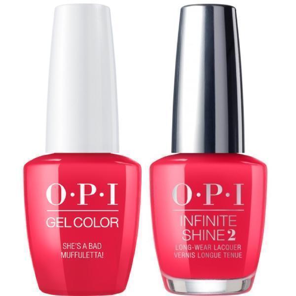 OPI GelColor She's A Bad Muffuletta! #N56 + Infinite Shine #N56-Gel Nail Polish + Lacquer-Universal Nail Supplies