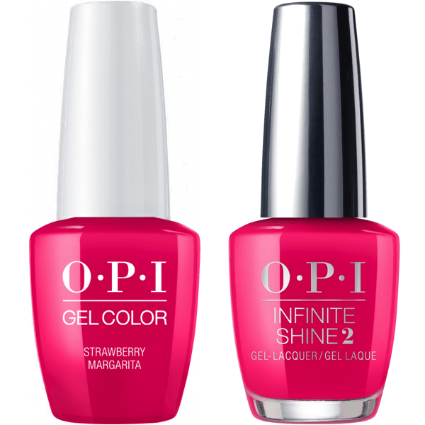 OPI GelColor Strawberry Margarita #M23 + Infinite Shine #M23-Gel Nail Polish + Lacquer-Universal Nail Supplies