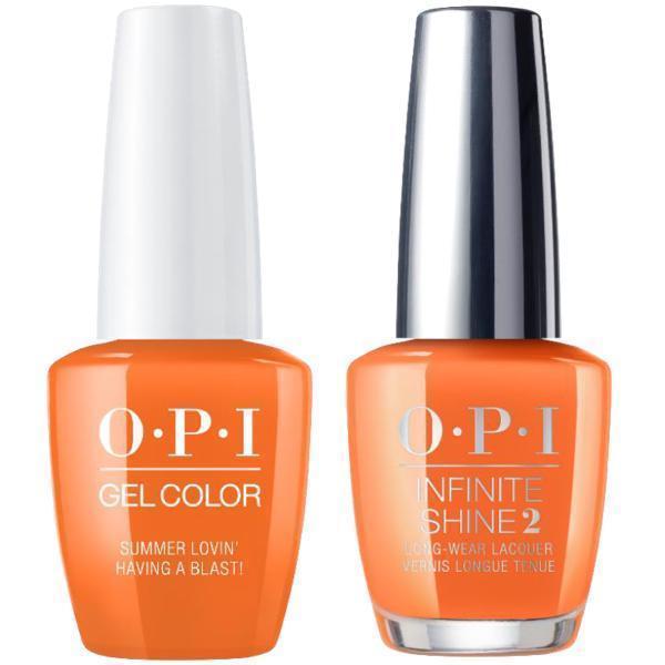 OPI GelColor Summer Lovin' Having A Blast! #G43 + Infinite Shine #G43-Gel Nail Polish + Lacquer-Universal Nail Supplies