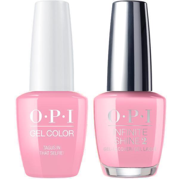OPI GelColor Tagus In That Selfie! #L18 + Infinite Shine #L18