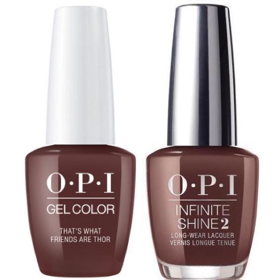 OPI GelColor That's What Friends Are Thor #I54 + Infinite Shine #I54-Gel Nail Polish + Lacquer-Universal Nail Supplies