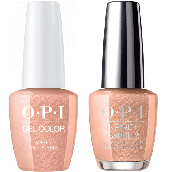 OPI GelColor Worth A Pretty Penne #V27 + Infinite Shine #V27-Gel Nail Polish + Lacquer-Universal Nail Supplies