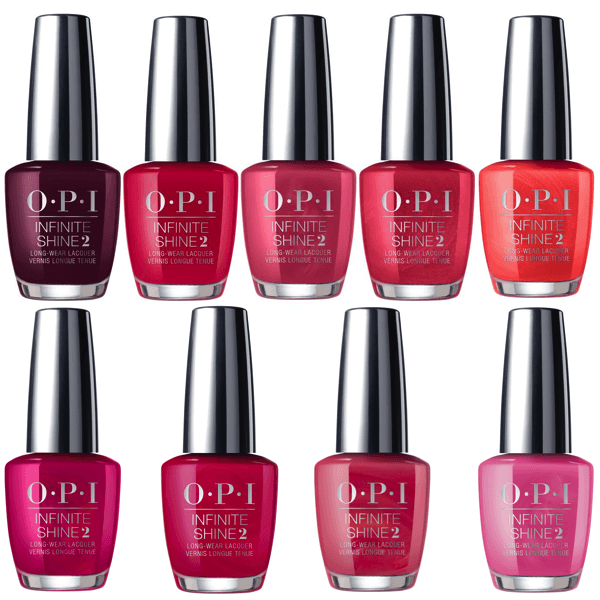 OPI Infinite Shine Fan Faves Collection Set Of 9-Nail Polish-Universal Nail Supplies