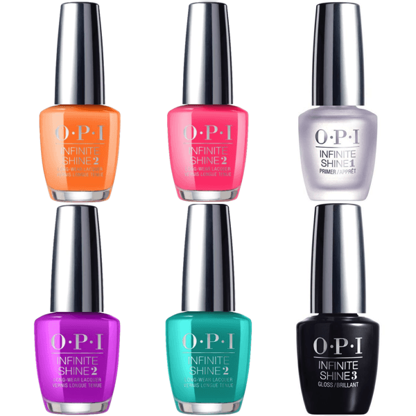 OPI Infinite Shine Summer 2019 Neon Collection (4 COLORS + BASE AND TOP)-Nail Polish-Universal Nail Supplies